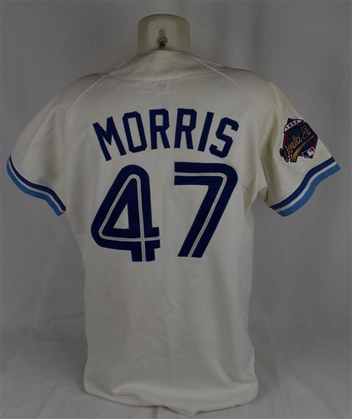 Jack Morris 1992 Toronto Blue Jays World Series Game Used Jersey w/Dave Miedema LOA