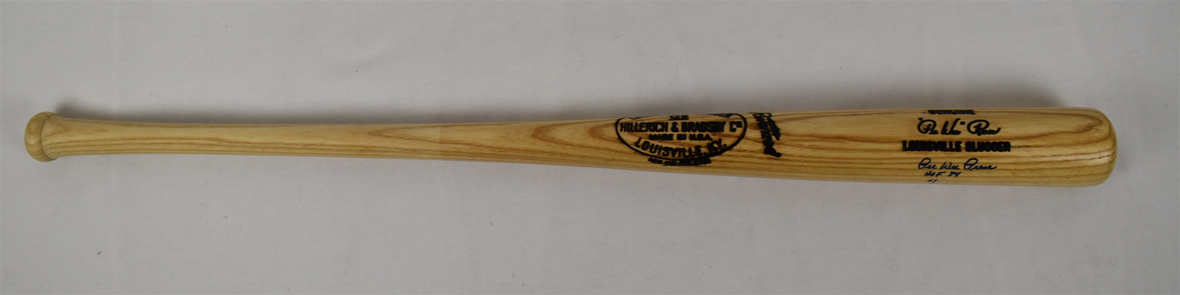 Pee Wee Reese Autographed & Inscribed Bat