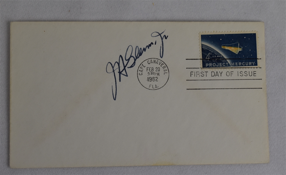 John Glenn 1962 Autographed "Project Mercury" First Day Cover