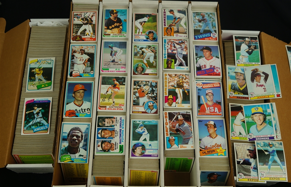 Vintage Collection of 6 Topps 1979-1985 Baseball Card Sets