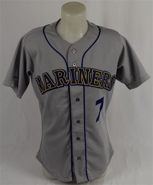 Mike Kingery 1989 Seattle Mariners Game Used Jersey w/Dave Miedema LOA