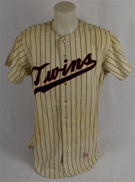 Minnesota Twins 1967-71 Game Used Minor League Flannel Jersey w/Dave Miedema LOA