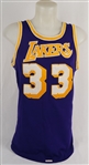 Kareem Abdul-Jabbar 1980-85 Los Angeles Lakers Game Used Jersey w/MEARS A10 & Dave Miedema LOAs