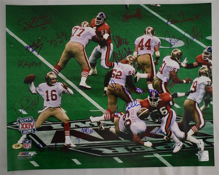 San Francisco 49ers Super Bowl XXIV Autographed Photo