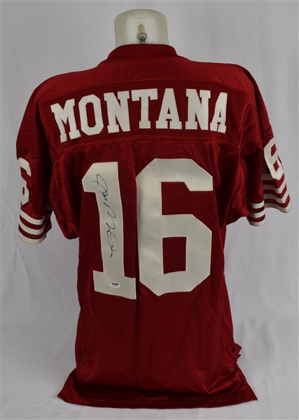 Joe Montana 1990 Game Used & Autographed Jersey w/Sports Investors Authentication LOA & PSA/DNA 