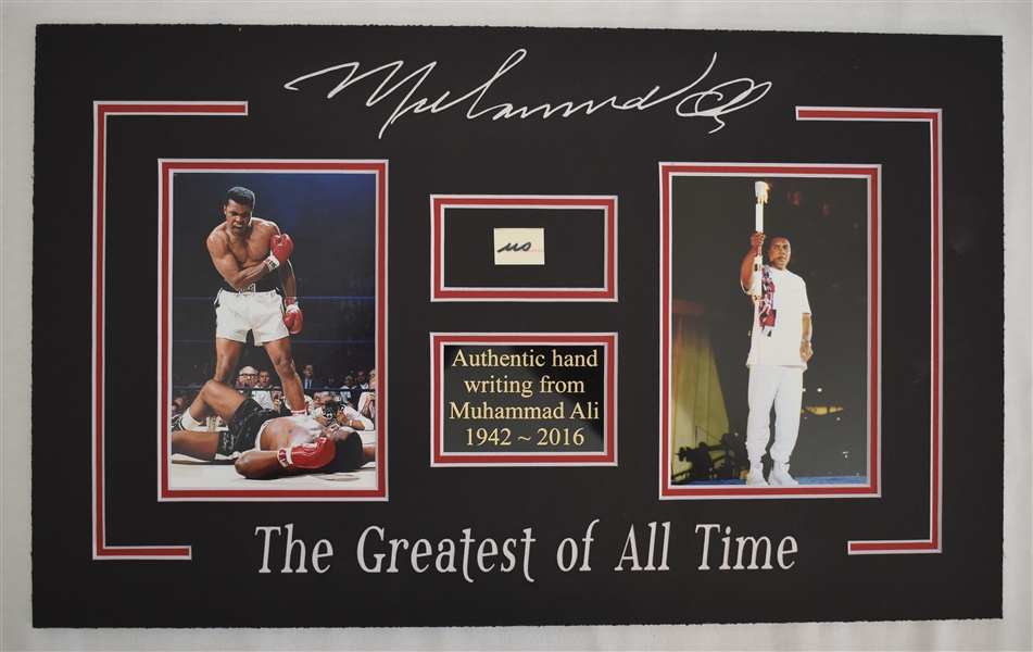 Muhammad Ali Writing Display