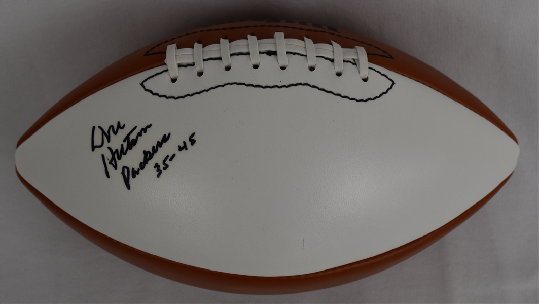 Don Hutson Autographed & Inscribed Football