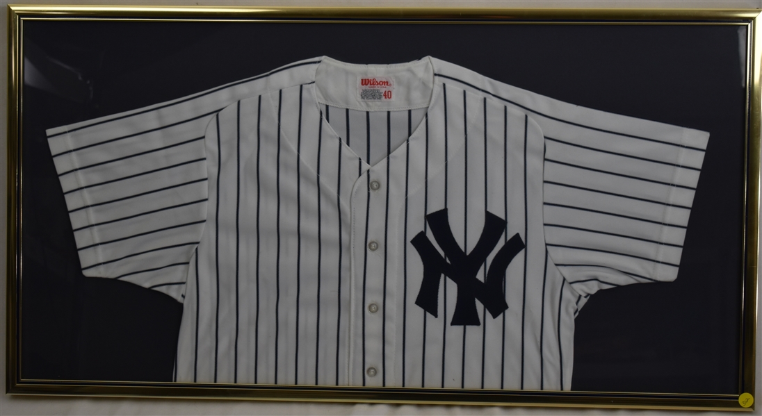 Mickey Mantle Vintage Framed New York Yankees Jersey 