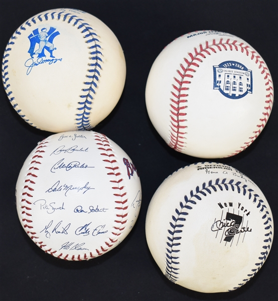 Collection of 4 Commemorative Baseballs