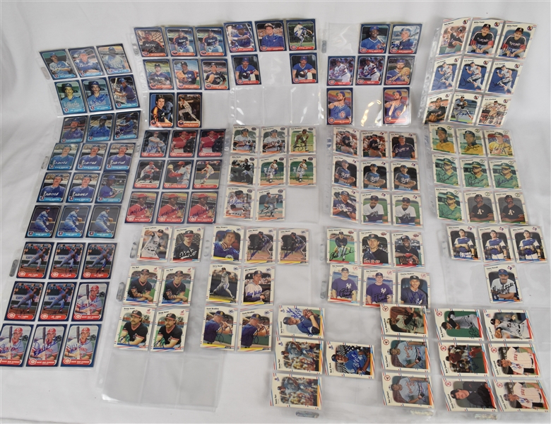 Collection of 125 Autographed Fleer Baseball Cards