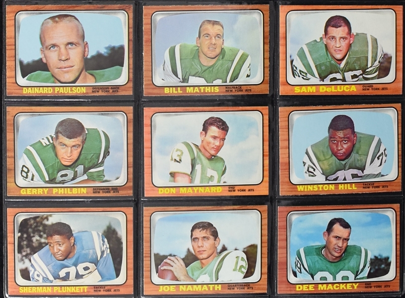 Vintage 1966 Topps Football Card Set Complete w/Funny Ring Cards