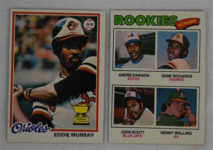 Andre Dawson 1977 & Eddie Murray 1978 Topps Rookie Cards