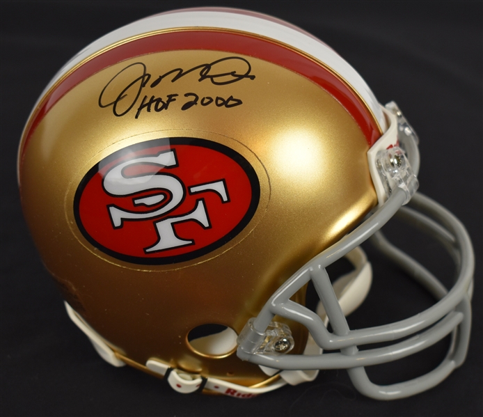 Joe Montana Autographed & Inscribed SF 49ers Mini Helmet