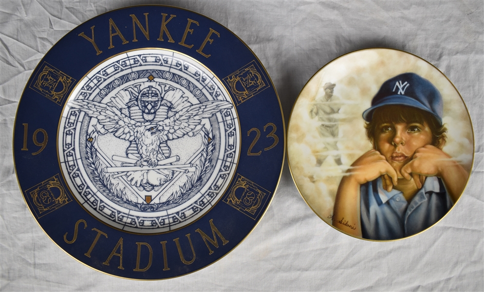 Yankee Stadium & "The Little Yankees" Limited Edition Plates