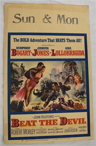 Vintage 1953 "Beat the Devil" Movie Poster