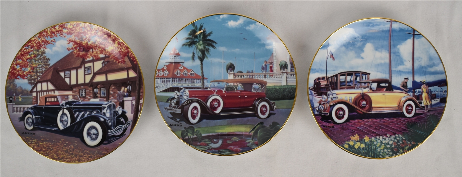 Vintage Automobile Collector Plates