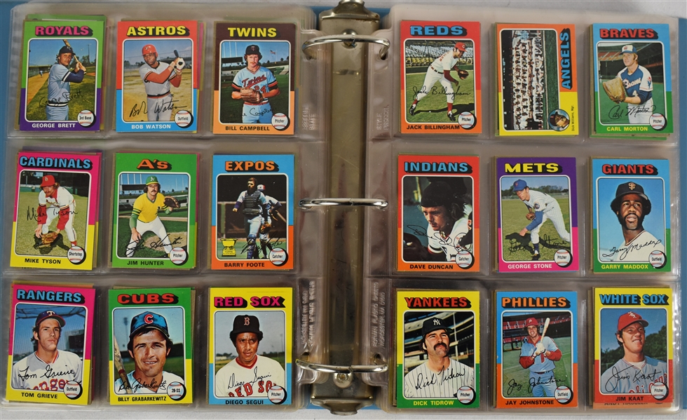 Vintage 1975 Topps Mini Baseball Card Set NM/MT w/George Brett & Robin Yount RCs