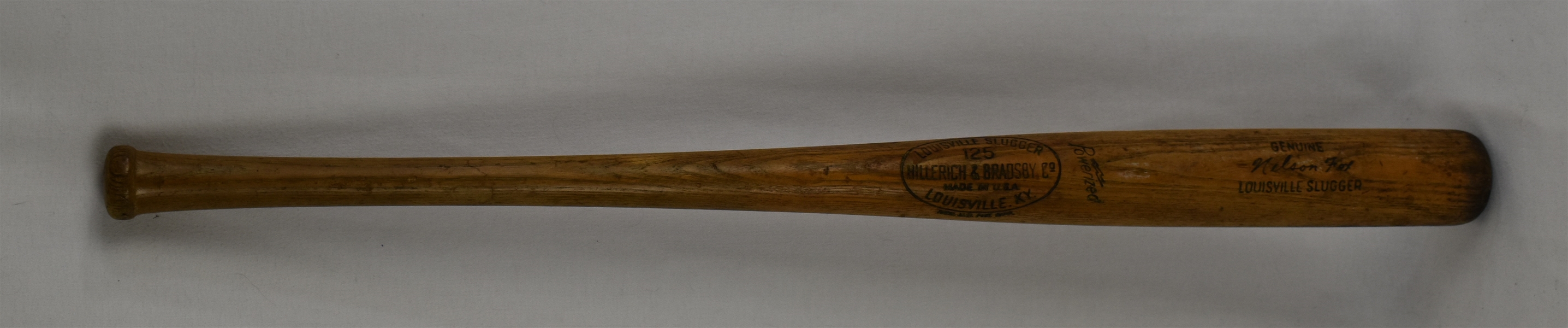 Nelson "Nellie" Fox 1961-64 White Sox/Colt .45s H&B Louisville Slugger Professional Model Game Bat MEARS A6