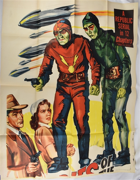 Vintage 1952 "Zombies of the Stratosphere" Movie Poster