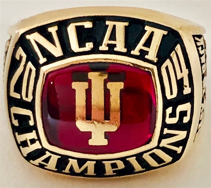 Indiana Hoosiers 2004 Soccer National Champions 10k Gold Ring 