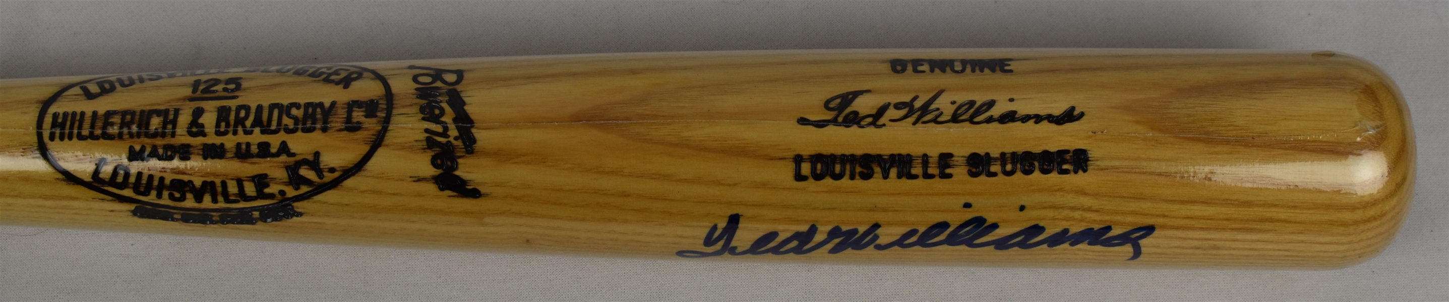 Ted Williams Autographed Signature Model W215 Baseball Bat UDA