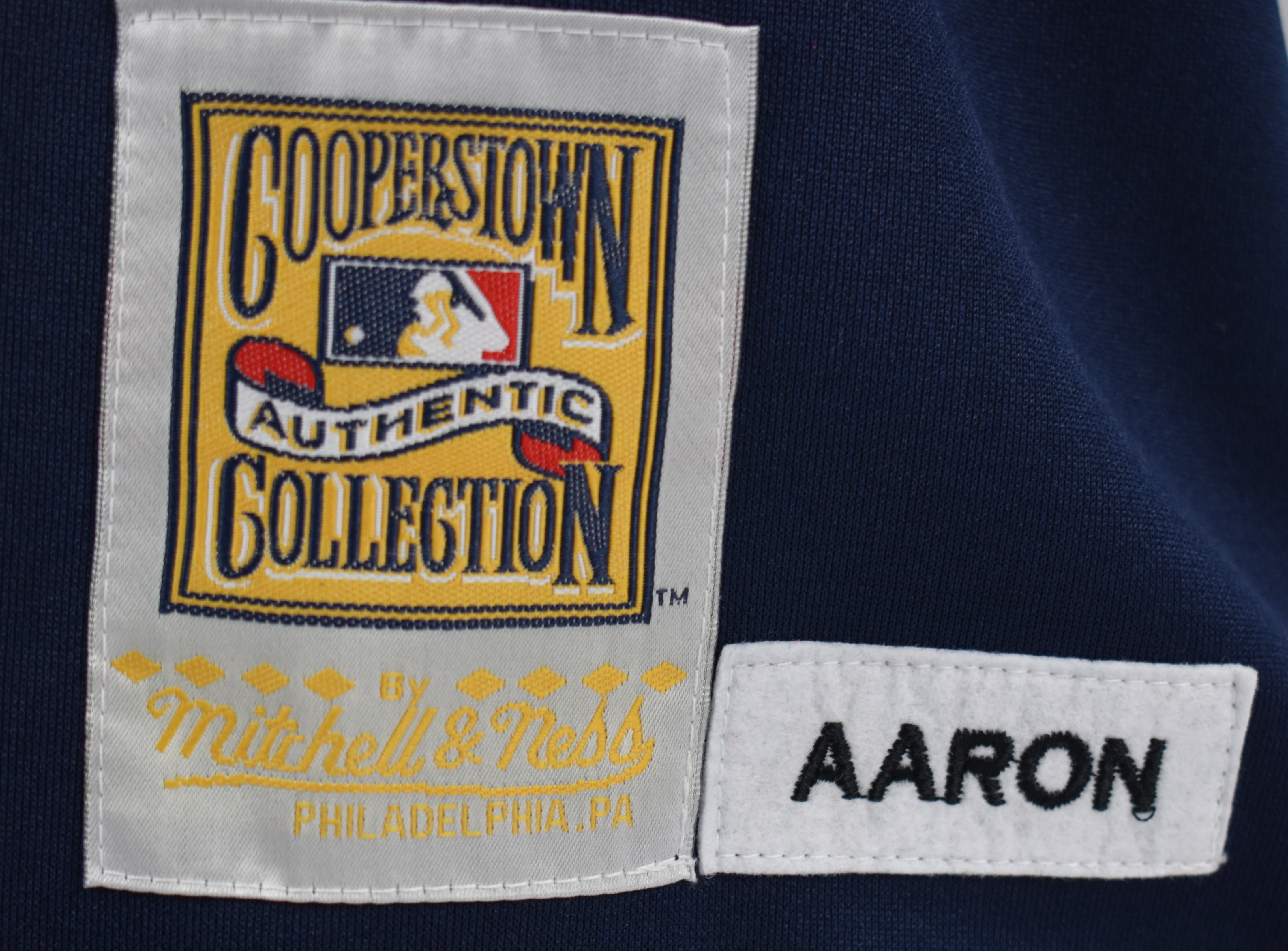Mitchell & Ness Cooperstown Collection Hank Aaron - Depop