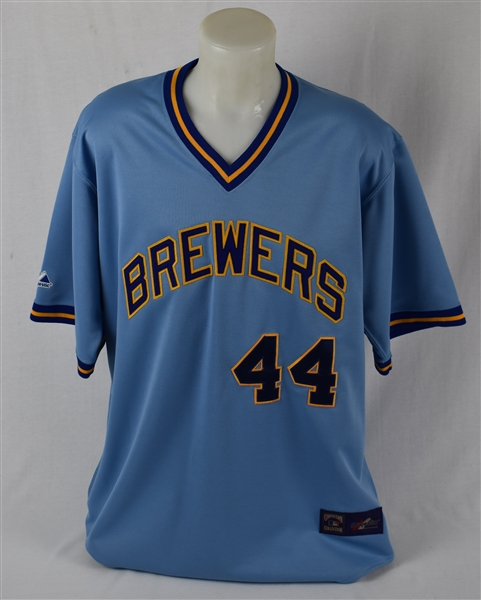 Hank Aaron Milwaukee Brewers Cooperstown Collection Jersey 