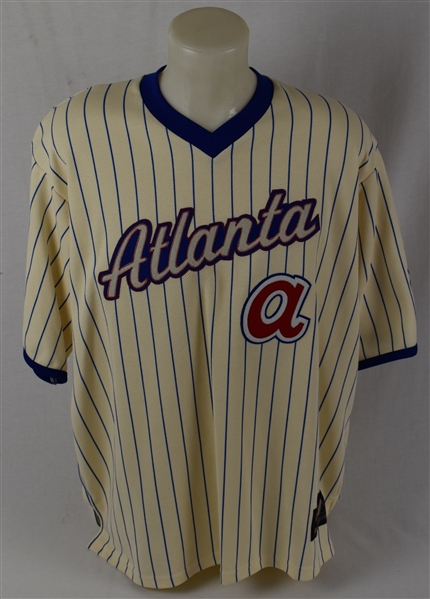 Hank Aaron Atlanta Braves 1966 Style Jersey 