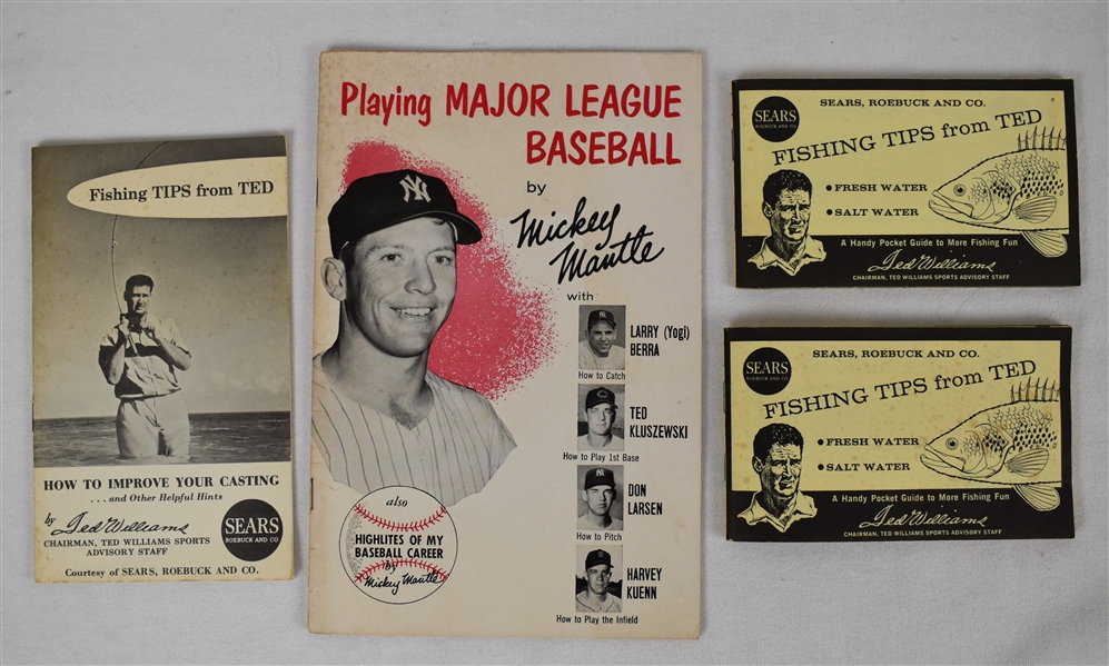 Mickey Mantle & Ted Williams Vintage Booklets