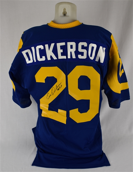 Eric Dickerson c. 1983-84 Los Angeles Rams Rookie Era Game Issued Jersey w/Dave Miedema LOA