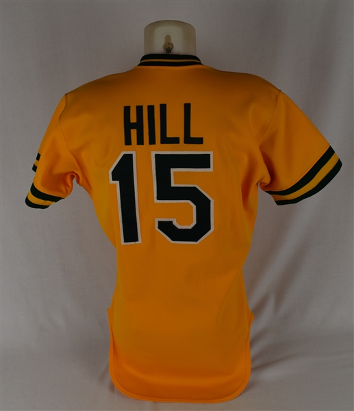 Donnie Hill 1986 Oakland As Game Used Jersey