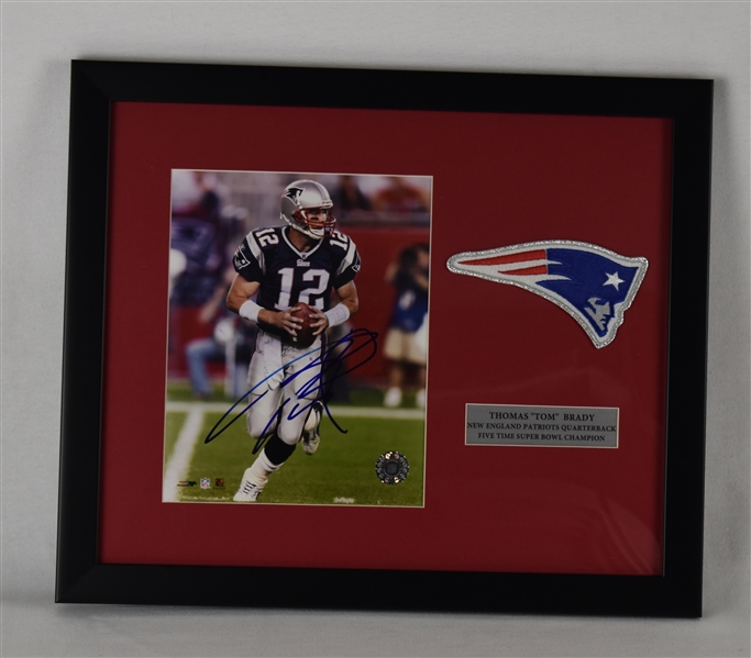 Tom Brady New England Patriots Autographed Framed Photo