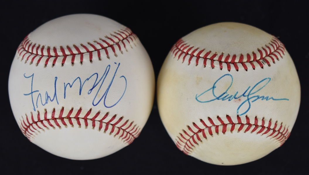 Fred McGriff & Dave Kingman Autographed Baseballs
