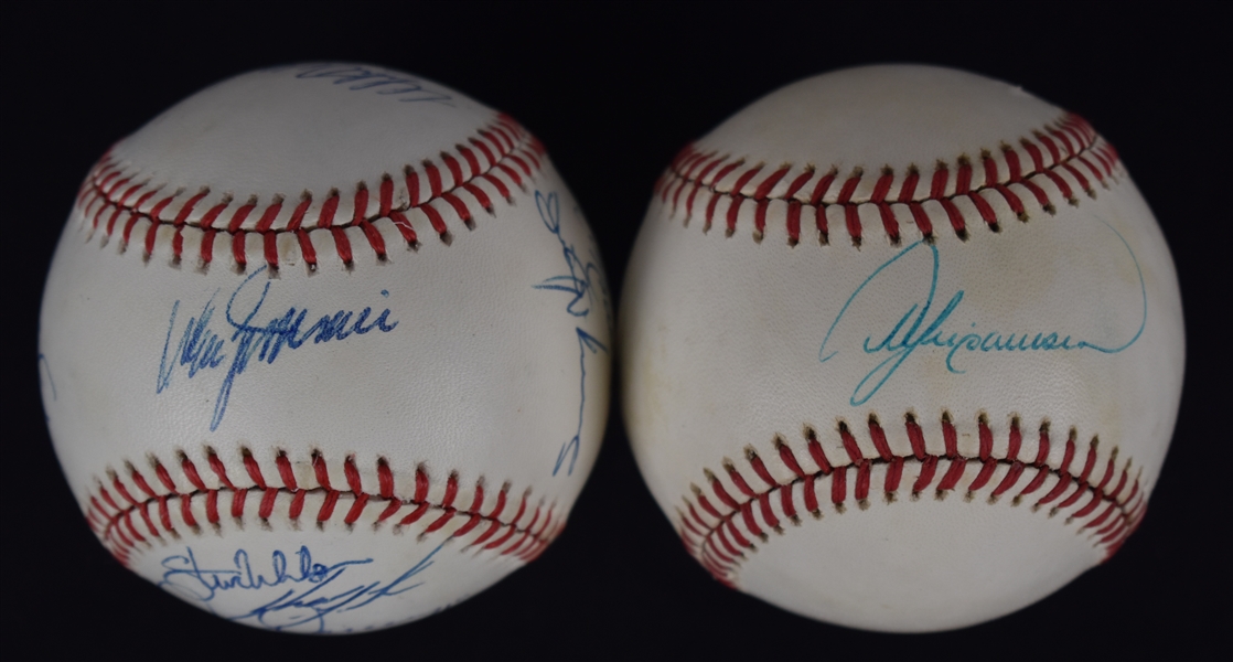 Chicago Cubs & Andre Dawson Autographed Baseballs