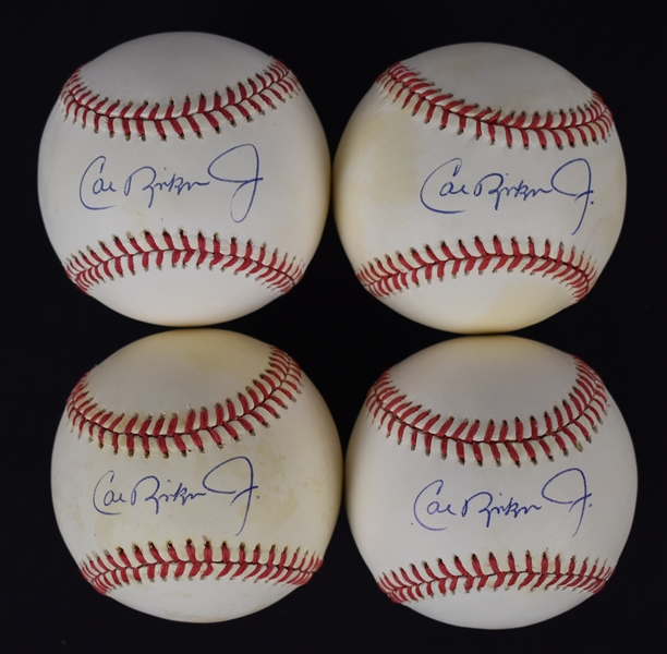 Cal Ripken Jr. Lot of 4 Autographed Baseballs
