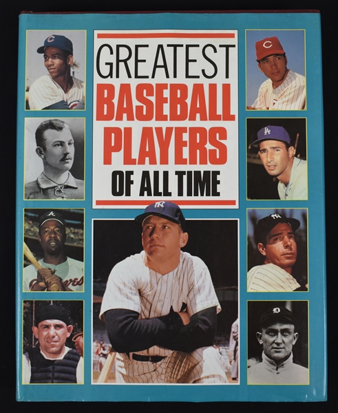 "Greatest Baseball Players of All Time" Hard Cover Book w/93 Signatures (9.5 x 12.5 Photos) With Full JSA LOA