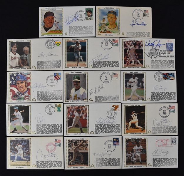Collection of 14 Autographed First Day Covers 