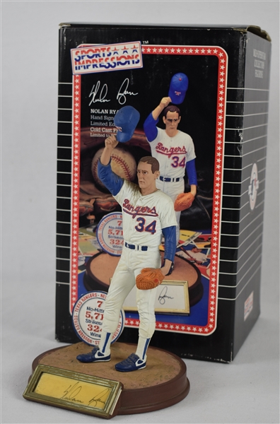 Nolan Ryan Autographed Limited Edition Sports Impressions Figurine