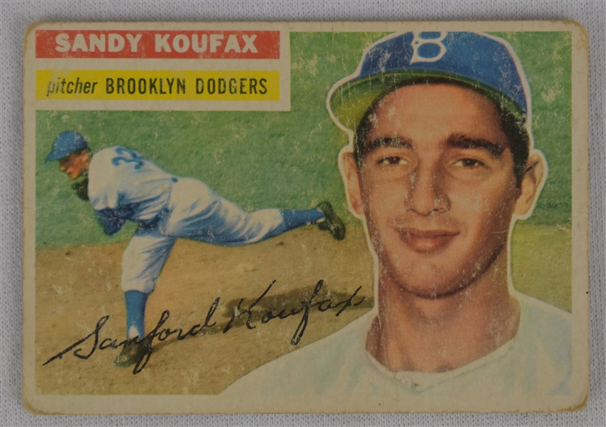 Sandy Koufax 1956 Topps Baseball Card #79