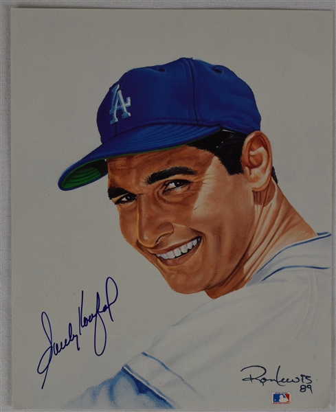 Sandy Koufax Autographed 8x10 Living Legends Lithograph by Ron Lewis
