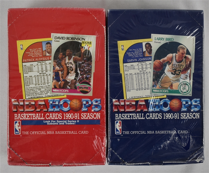 NBA 1990-91 Skybox NBA Hoops Hobby Boxes Series I & II