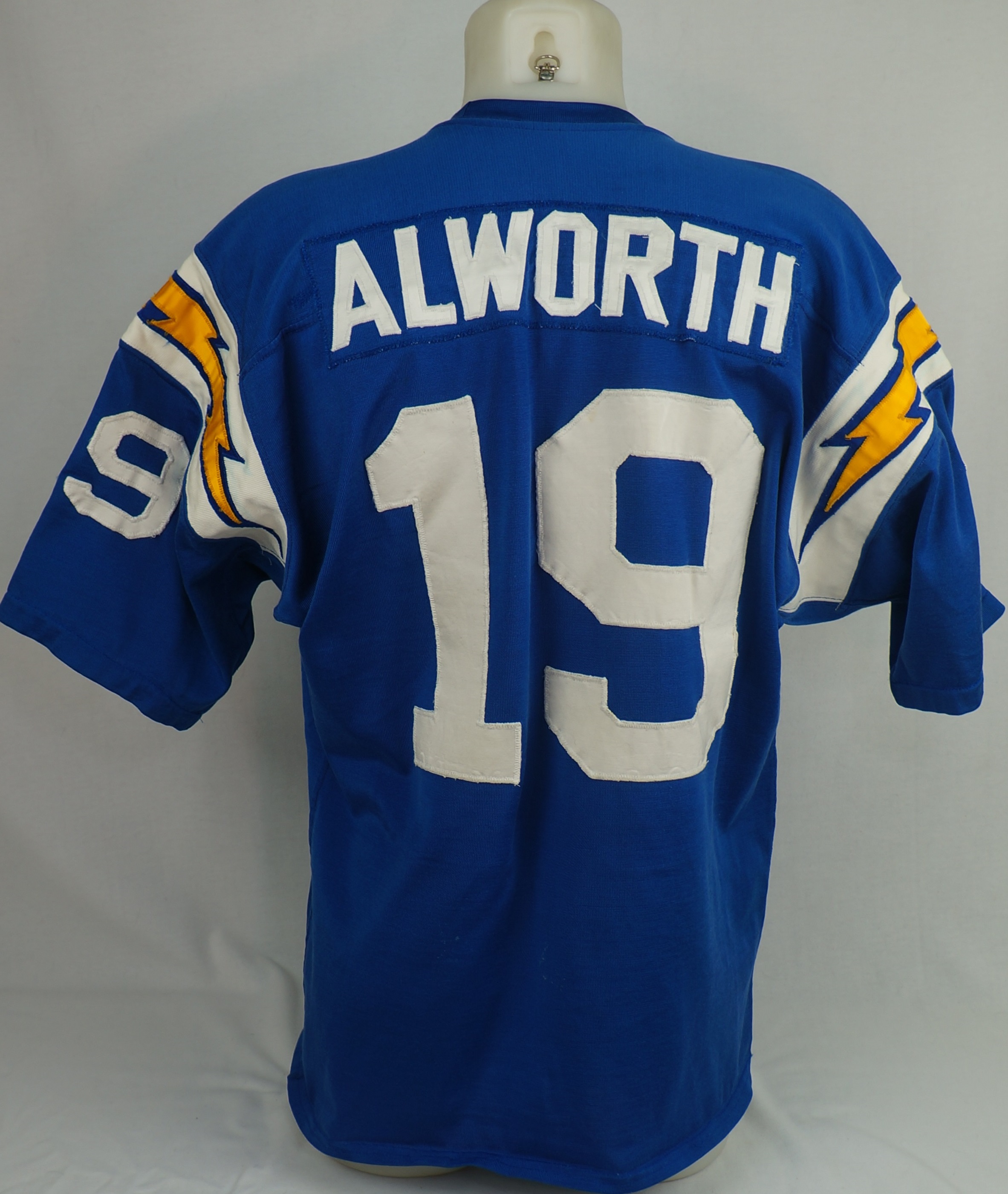 Lance Alworth Signed 1994 San Diego Chargers Game Model Jersey JSA COA —  Showpieces Sports