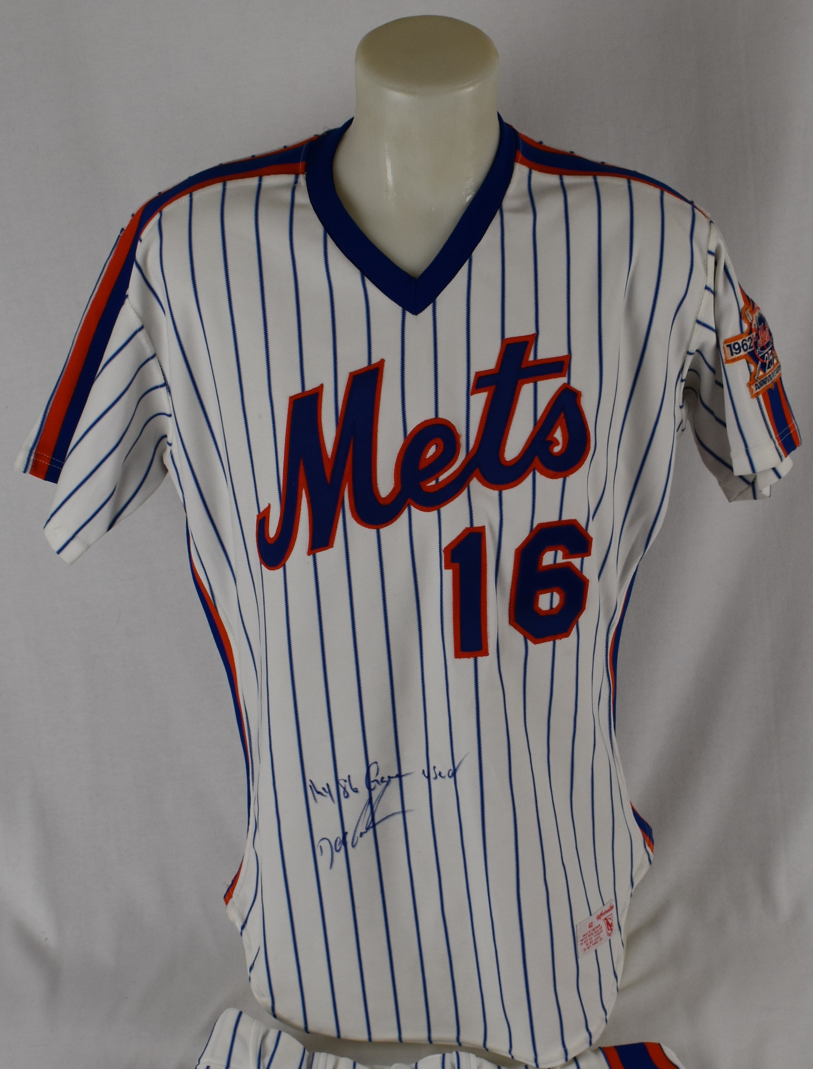 Lot Detail - Dwight Gooden 1986 Game Used New York Mets Jersey w