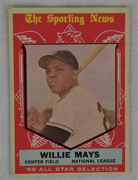 Willie Mays 1959 Topps Baseball Card #563 