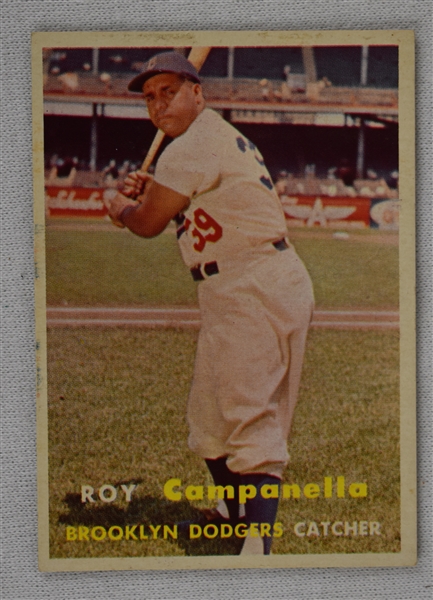 Roy Campanella 1957 Topps Baseball Card #210