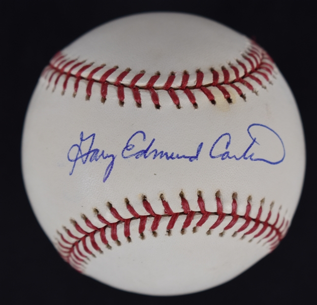 Gary Carter Full Name Autographed Baseball