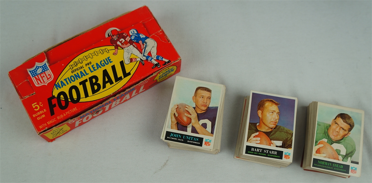 Vintage 1965 Philadelphia Complete Football Card Set EX/MT w/Original Wax Pack Box