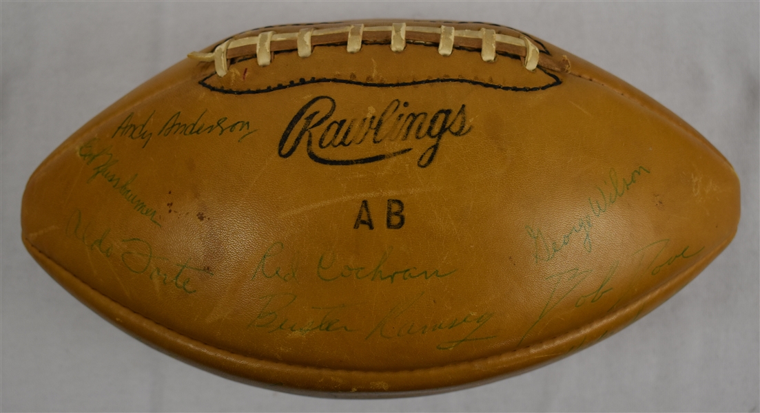 Detroit Lions 1958 Team Signed Football w/Alex Karras Rookie 