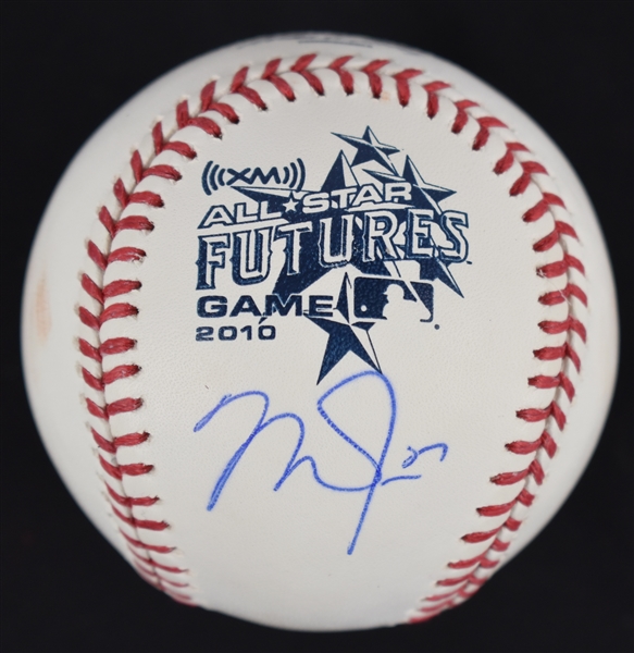 Mike Trout Autographed 2010 Futures Baseball MLB Authentication