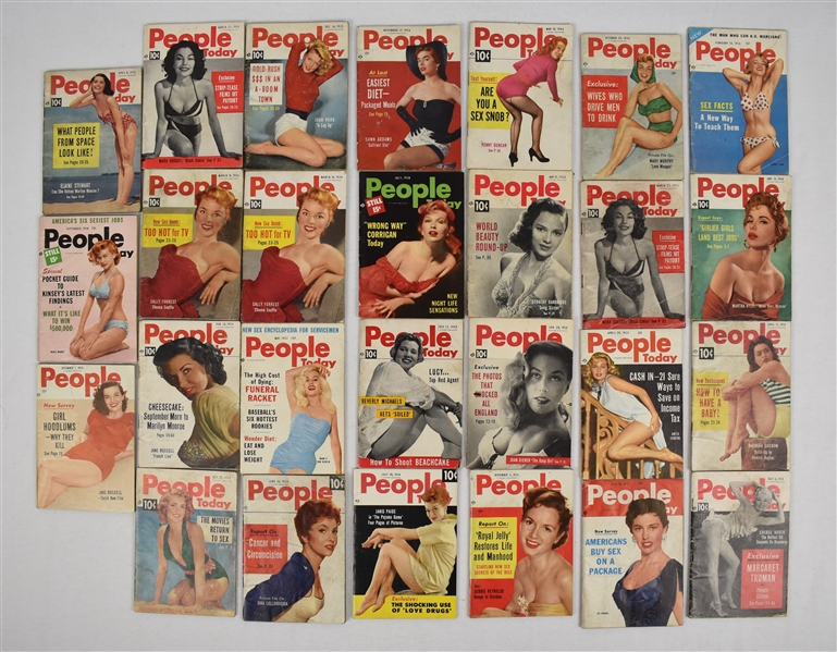 Vintage 1950s Lot of 27 "People" Booklets 